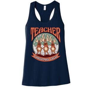 Teacher Christmas Crew Holiday Women's Racerback Tank