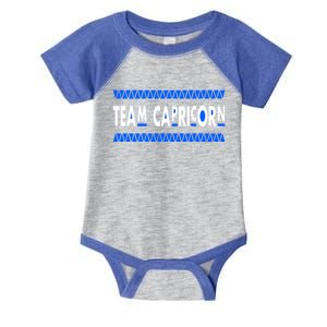 Team Capricorn Capricorn January December Birthday Cool Gift Infant Baby Jersey Bodysuit