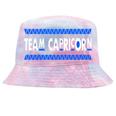 Team Capricorn Capricorn January December Birthday Cool Gift Tie-Dyed Bucket Hat