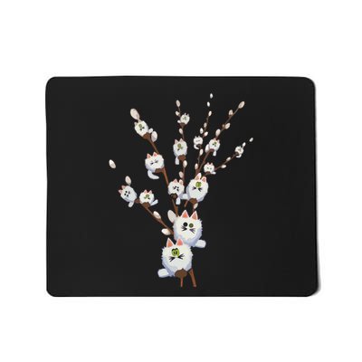 Tree Cat Cute Funny Mousepad