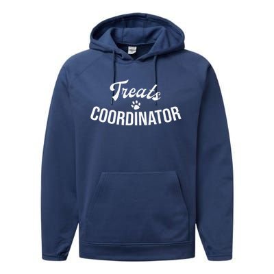 Treats Coordinator Dog Lover Performance Fleece Hoodie