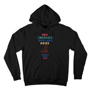 This Childless Dog Lady Votes Kamala Harris Walz Hoodie