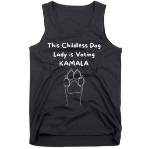 This Childless Dog Lady Is Voting Kamala Dog Lovers Tank Top