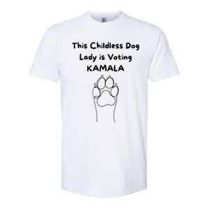 This Childless Dog Lady Is Voting Kamala Dog Lovers Softstyle CVC T-Shirt