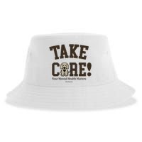 Take Care Dog Your Mental Health Matters Sustainable Bucket Hat