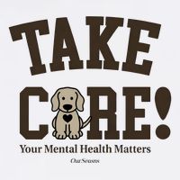 Take Care Dog Your Mental Health Matters Sustainable Bucket Hat