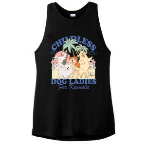 This Childless Dog Lady Is Voting Kamala Harris 2024 Ladies PosiCharge Tri-Blend Wicking Tank