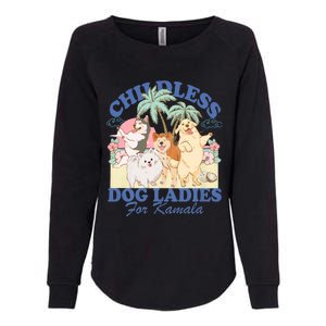 This Childless Dog Lady Is Voting Kamala Harris 2024 Womens California Wash Sweatshirt