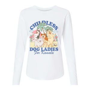 This Childless Dog Lady Is Voting Kamala Harris 2024 Womens Cotton Relaxed Long Sleeve T-Shirt