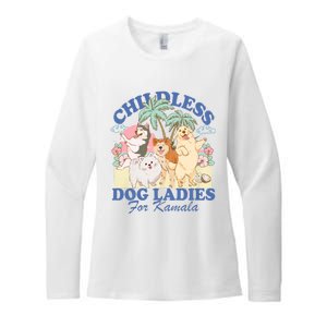 This Childless Dog Lady Is Voting Kamala Harris 2024 Womens CVC Long Sleeve Shirt