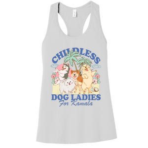 This Childless Dog Lady Is Voting Kamala Harris 2024 Women's Racerback Tank