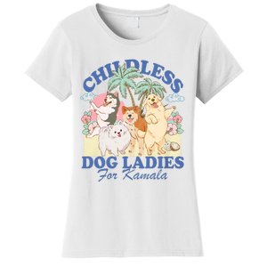 This Childless Dog Lady Is Voting Kamala Harris 2024 Women's T-Shirt