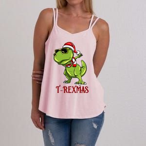 Trex Christmas Dino Women's Strappy Tank