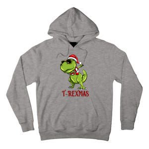 Trex Christmas Dino Tall Hoodie