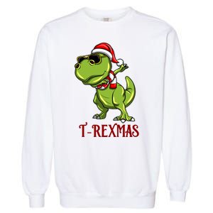 Trex Christmas Dino Garment-Dyed Sweatshirt