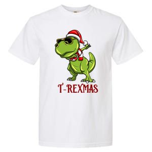 Trex Christmas Dino Garment-Dyed Heavyweight T-Shirt