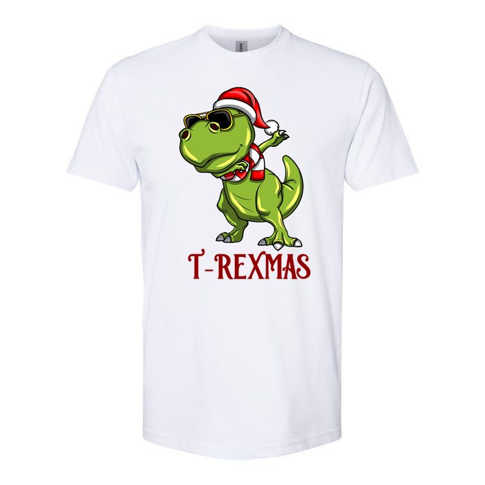 Trex Christmas Dino Softstyle® CVC T-Shirt