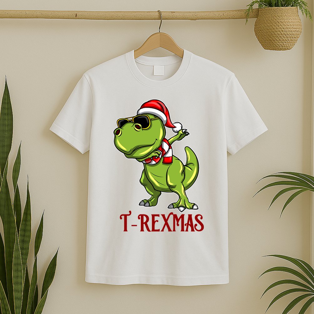 Trex Christmas Dino T-Shirt