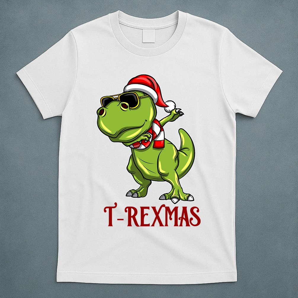 Trex Christmas Dino T-Shirt