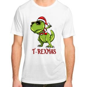 Trex Christmas Dino Adult ChromaSoft Performance T-Shirt