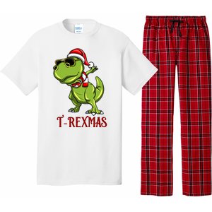 Trex Christmas Dino Pajama Set