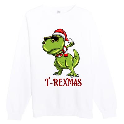 Trex Christmas Dino Premium Crewneck Sweatshirt