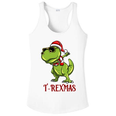 Trex Christmas Dino Ladies PosiCharge Competitor Racerback Tank