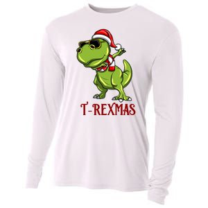 Trex Christmas Dino Cooling Performance Long Sleeve Crew