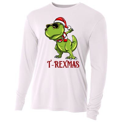 Trex Christmas Dino Cooling Performance Long Sleeve Crew