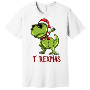 Trex Christmas Dino Premium T-Shirt