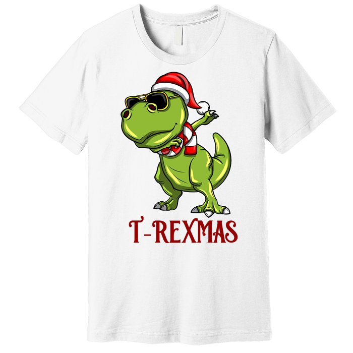 Trex Christmas Dino Premium T-Shirt