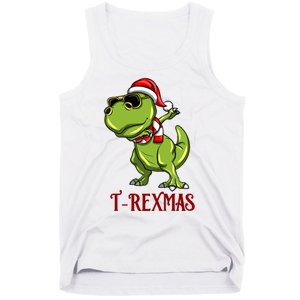 Trex Christmas Dino Tank Top