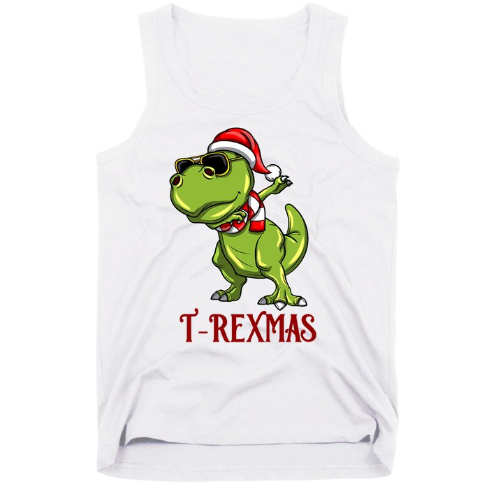 Trex Christmas Dino Tank Top