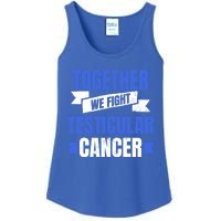 Testicular Cancer Design Together We Fight Gift Ladies Essential Tank