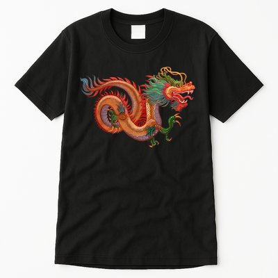 Traditional Chinese Dragon Art Tall T-Shirt