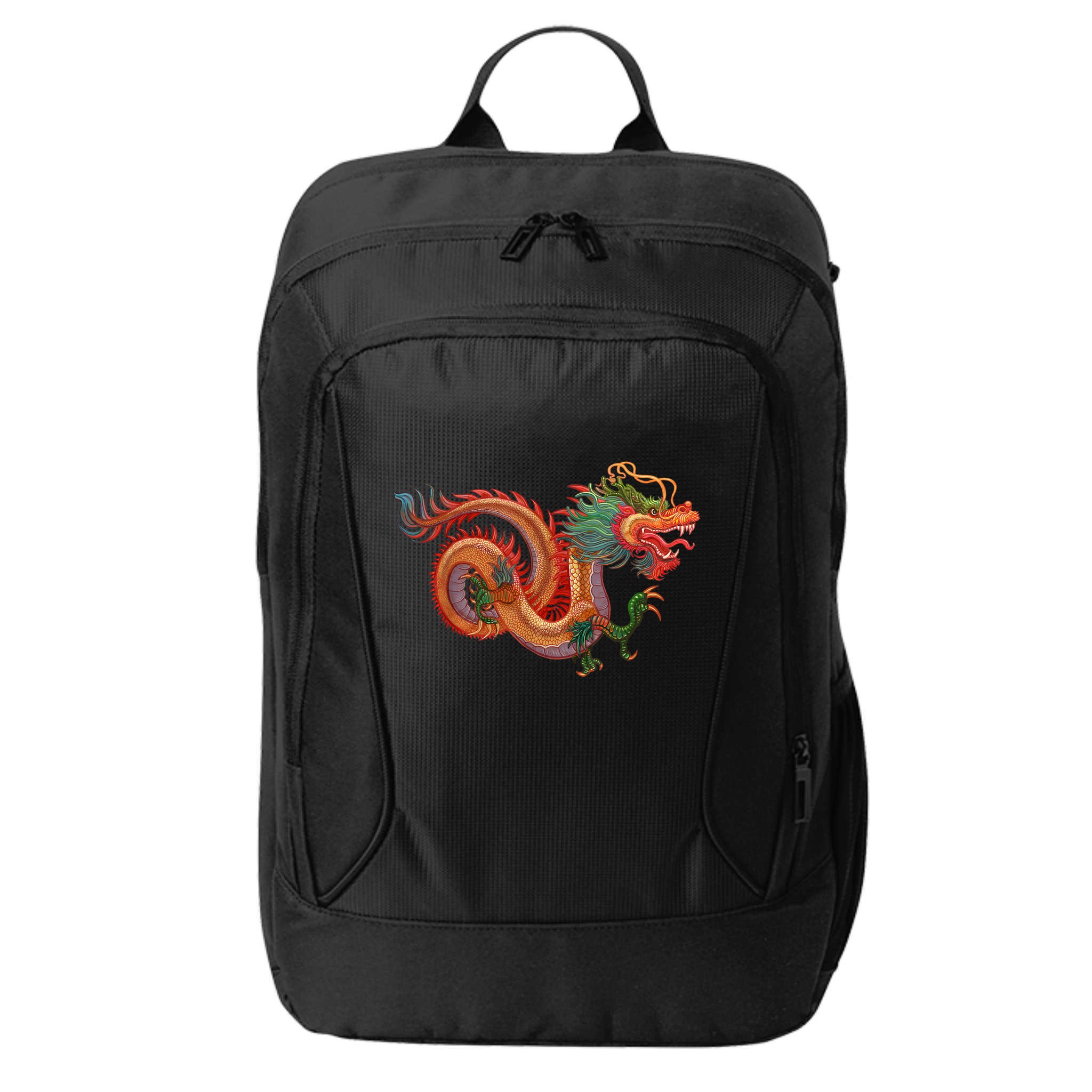 Traditional Chinese Dragon Art City Backpack