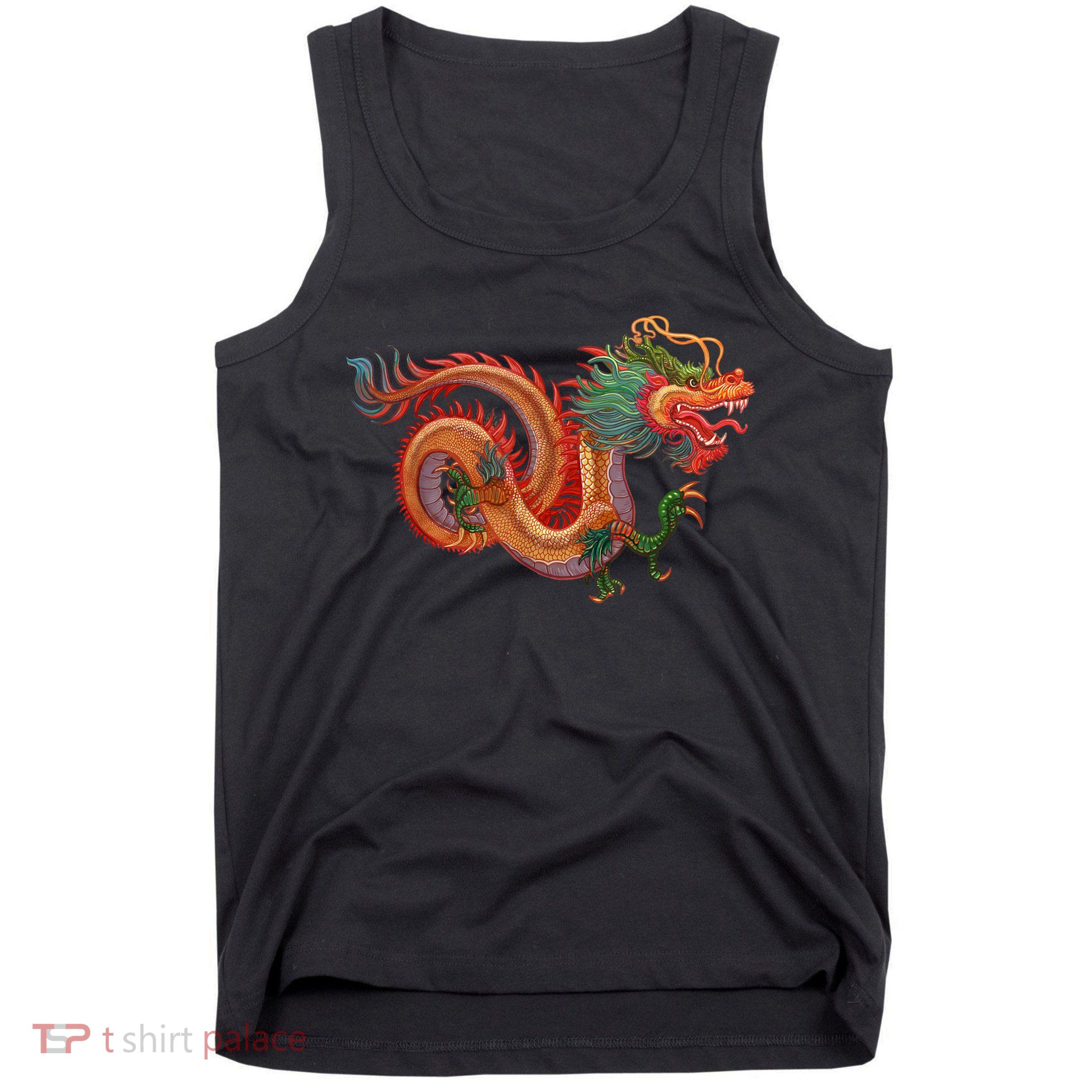Traditional Chinese Dragon Art Tank Top