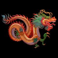 Traditional Chinese Dragon Art Toddler Long Sleeve Shirt
