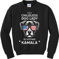 This Childless Dog Lady Is Voting Kamala Harris 2024 Kids Sweatshirt