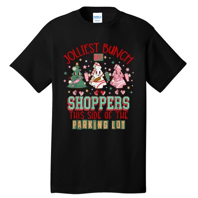 Trees Cake Debbie Friday Jolliest Bunch Of Shoppers Shopping Tall T-Shirt