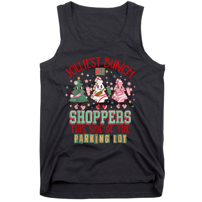 Trees Cake Debbie Friday Jolliest Bunch Of Shoppers Shopping Tank Top