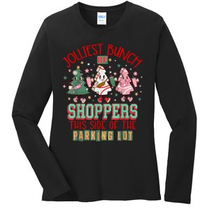 Trees Cake Debbie Friday Jolliest Bunch Of Shoppers Shopping Ladies Long Sleeve Shirt