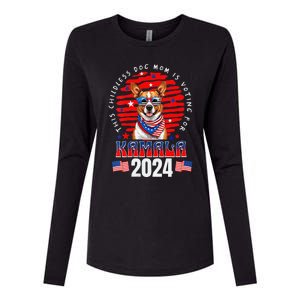 This Childless Dog Mom Is Voting For Kamala Harris 2024 Womens Cotton Relaxed Long Sleeve T-Shirt