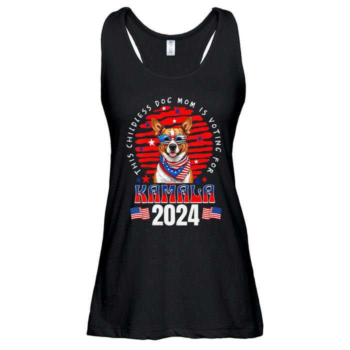 This Childless Dog Mom Is Voting For Kamala Harris 2024 Ladies Essential Flowy Tank