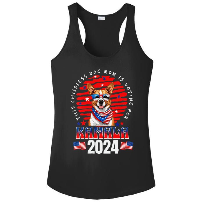 This Childless Dog Mom Is Voting For Kamala Harris 2024 Ladies PosiCharge Competitor Racerback Tank