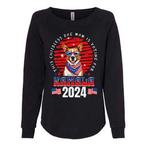 This Childless Dog Mom Is Voting For Kamala Harris 2024 Womens California Wash Sweatshirt