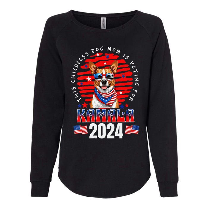 This Childless Dog Mom Is Voting For Kamala Harris 2024 Womens California Wash Sweatshirt