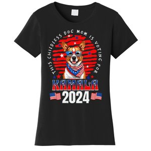 This Childless Dog Mom Is Voting For Kamala Harris 2024 Women's T-Shirt