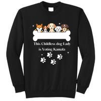 This Childless Dog Lady Is Voting Kamala Dog Lovers Funny Sweatshirt