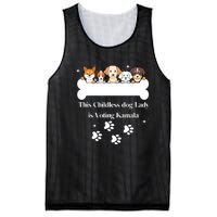 This Childless Dog Lady Is Voting Kamala Dog Lovers Funny Mesh Reversible Basketball Jersey Tank